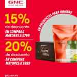Promoción de junio GNC: Hasta 20% de descuento directo en productos para hombres