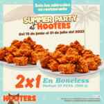 Summer Party Hooters: 2x1 en boneless los miércoles