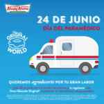 Promo Krispy Kreme Día del Paramédico: dona GRATIS si eres rescatista