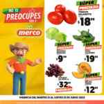 Ofertas Merco frutas y verduras del 21 al 23 de junio