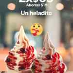 Promociones Sam's Cafe: 2 helados por $65 ó Papas gajo o papas fritas a 2x$65