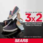 En Sears 3x2 en calzado para toda la familia del 16 al 20 de junio