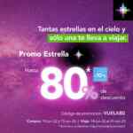 Promo Estrella Volaris: Hasta 80% de descuento en vuelos comprando hoy