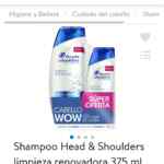 2 shampoos Head & Shoulders a $20 pesos en Walmart