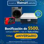 Aniversario Walmart tienda en línea: cupón de $500 de descuento en compras de $3,999 o más