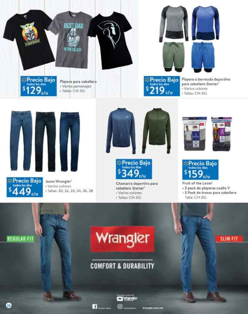 Ropa para hombre moderna con precios bajos de Walmart en línea
