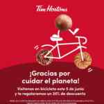 Promoción Tim Hortons Día del Medio Ambiente: 20% de descuento si vas en bicicleta hoy