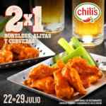 2x1 en alitas, boneless y cervezas en Chili's este Día de la Alita