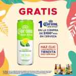Corona Agua Rifada Gratis en la compra de $100 en cervezas en tienditas participantes