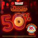 Promoción Krispy Kreme 85 Aniversario: Docena de glaseada original o de limón a mitad de precio