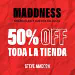Steve Madden Madness: 50% de descuento en toda la tienda los miércoles y jueves de julio