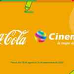 Cupón 2x1 Cinemex en la compra de 3 refrescos Coca-Cola en 7-Eleven