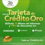 Promo Elektra Regreso a Clases: 15% de descuento + 15 msi en celulares