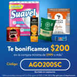 Cupón Walmart Super de $200 de descuento en compras de $999 o más