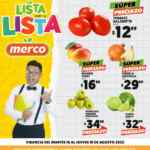 Ofertas Merco frutas y verduras del 16 al 18 de agosto