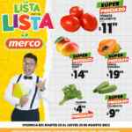 Ofertas Merco frutas y verduras del 23 al 25 de agosto
