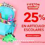 Fiestón de Aniversario Modatelas: 25% de descuento en artículos escolares y más
