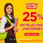 Fiestón de Aniversario Modatelas: 25% de descuento en artículos escolares y más