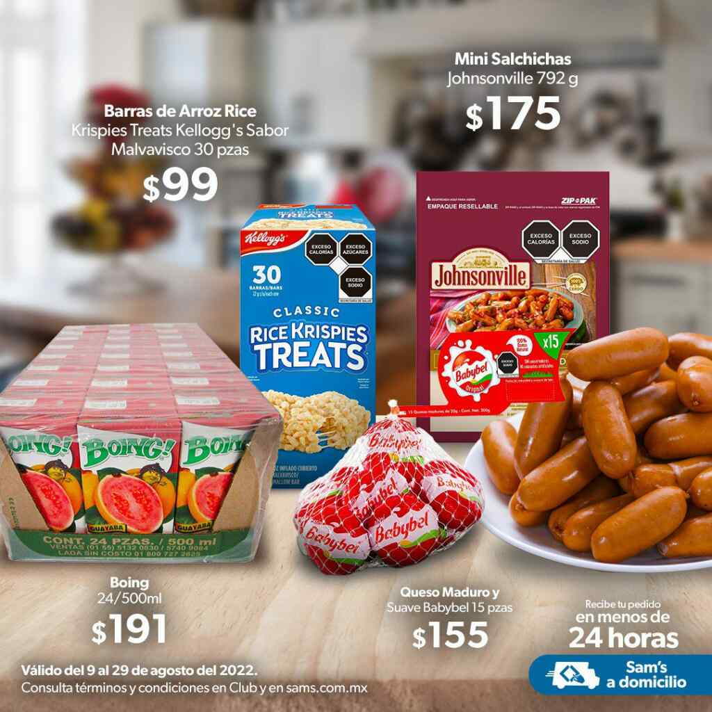 Ofertas Sam's Club Regreso a Clases para el lunch y el desayuno