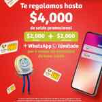Promoción Soriana Móvil: Hasta $4,000 en saldo de regalo y Whatsapp ilimitado por 4 meses