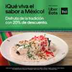 En Toks 20% de descuento en chiles en nogada y otros platillos al pedir por Uber Eats