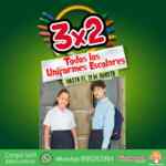 3x2 en uniformes escolares en Del Sol y Woolworth