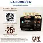 Cupón de descuento -25%OFF en Corajillo Baileys 4pack en sucursales de La Europea