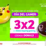 En Soriana 3x2 en donas con topping gaming por el día del gamer