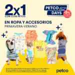2x1 en ropa y accesorios Primavera-Verano en Petco