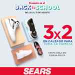 Promoción Sears Regreso a Clases: 3x2 en calzado para toda la familia