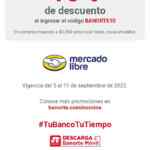 Cupón Mercado Libre Banorte: 10% de descuento adicional del 5 al 11 de septiembre
