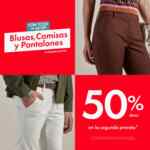 En C&A segundo a mitad de precio en camisas, blusas y pantalones