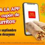 McDonald's App: cupón de 2 McBurritos por $38 este 15 de septiembre