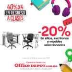 En Office Depot hasta 40% de descuento en útiles escolares del 5 al 8 de septiembre