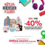 En Office Depot hasta 40% de descuento en útiles escolares del 5 al 8 de septiembre