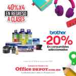 En Office Depot hasta 40% de descuento en útiles escolares del 5 al 8 de septiembre
