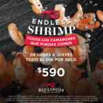 Endless Shrimp Red Lobster: Todos los camarones que puedas comer por $590 de lunes a jueves