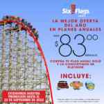 Promoción Six Flags: Plan Anual desde $83 mensuales
