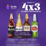 Martes de 4x3 en caguamones de cervezas grupo Modelo en Tada Delivery
