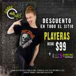Playeras desde $99 en Toxic hasta el 22 de septiembre