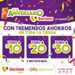Folleto Soriana Aniversario 2022: productos desde $10 y más