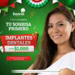 Implante Dental desde $1,000 (incluye corona) en Sonría