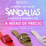 En Salvaje Tentación sandalias a $252 y 2do par a mitad de precio ($126 el segundo par)