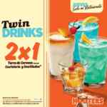 Twin Drinks Hooters: 2x1 en tarros de cerveza, coctelería y destilados los jueves de septiembre