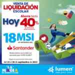Venta de Liquidación Escolar Lumen: Hasta 40% de descuento y hasta 18 msi