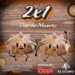 2x1 en pan de muerto en El Globo al pedir por Rappi