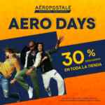 Aero Days Aeropostale: 30% de descuento en toda la tienda este fin de semana Aero Days Aeropostale: 30% de descuento en toda la tienda este fin de semana
