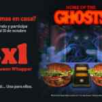 Burger King cupón 2x1 Whopper Halloween del 29 al 31 de octubre