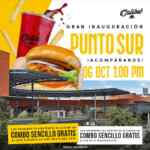 Promoción Calibú Punto Sur: combo Gratis para los primeros 150 por inauguración