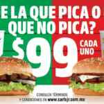 En Carl's Jr. combo Big Star Burger o Haba Burger con papas y refresco a sólo $99 c/u de lunes a viernes